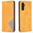 Mobigear Rhombus Slim Samsung Galaxy A56 Hoesje Bookcase - Cognac