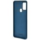Mobiparts Samsung Galaxy A21s Siliconen Hoesje Backcover - Blueberry Blue