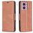 Mobigear Excellent Motorola Moto E14 Hoesje Bookcase Portemonnee - Bruin