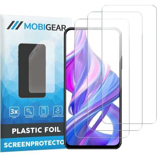 Mobigear HONOR 9X Pro Screenprotector Folie - Case Friendly (3-Pack)