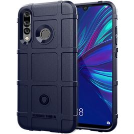 Mobigear Rugged Shield Huawei P Smart Plus (2019) Hoesje Flexibel TPU Backcover Shockproof - Blauw