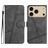 Mobigear Stitch iPhone 17 Pro Max Hoesje Bookcase Portemonnee - Grijs