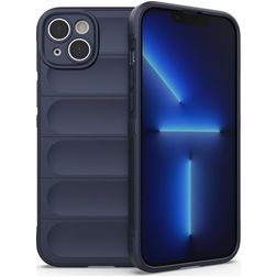 Mobigear Bumpy iPhone 14 Plus Hoesje Flexibel TPU Backcover - Donkerblauw