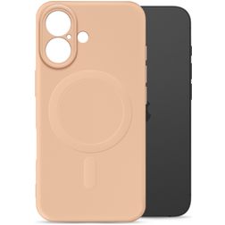 My Style Protective Flex iPhone 16 MagSafe Hoesje Flexibel TPU Backcover - Soft Pink