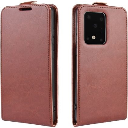 Mobigear Samsung Galaxy S20 Ultra Hoesje Flipcase - Bruin
