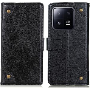 Mobigear Ranch Xiaomi 13 Hoesje Bookcase Portemonnee - Zwart
