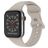 Mobigear Sport Dual Siliconen Apple Watch Bandje Druksluiting - 49/46/45/44 mm - Taupe