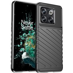 Mobigear Groove OnePlus 10T Hoesje Flexibel TPU Backcover - Zwart