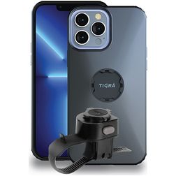 Tigra FitClic MountCase 2 Bike Kit Telefoonhouder Fiets Fietsstuur Bevestiging Hoesje iPhone 13 Pro Max - Blauw