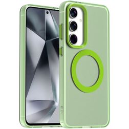 Mobigear Shockproof Samsung Galaxy S24 FE MagSafe Hoesje Hardcase Backcover - Groen