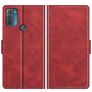 Mobigear Slim Magnet Motorola Moto G50 Hoesje Bookcase Portemonnee - Rood