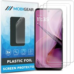 Mobigear Motorola Moto G55 Screenprotector Folie - Case Friendly (3-Pack)