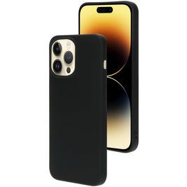 Mobiparts iPhone 14 Pro Max Siliconen Hoesje Backcover - Zwart