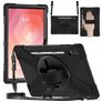 Mobigear SureGrip XGuard Samsung Galaxy Tab S11 Ultra Hoes Hard kunststof / Siliconen Backcover + Stylus Houder + Schouderband + Standaard - Zwart