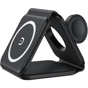 Valenta 3-in-1 Draadloze lader Qi Wireless 2.5W 2A - Zwart