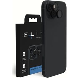 Elite iPhone 15 Plus Glazen Camera Lens Protector - Case Friendly - Zwart