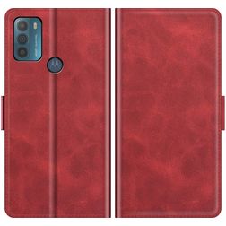Mobigear Slim Magnet Motorola Moto G50 Hoesje Bookcase Portemonnee - Rood