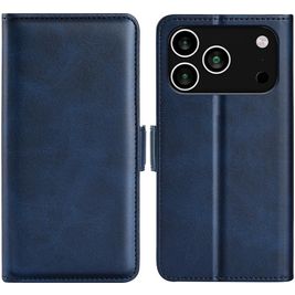 Mobigear Slim Magnet iPhone 17 Pro Hoesje Bookcase Portemonnee - Donkerblauw