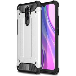 Mobigear Outdoor Xiaomi Redmi 9 Hoesje Hardcase Backcover Shockproof - Zilver