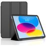 Mobigear Tri-Fold Gel iPad 10 (2022) Hoes TPU,Kunstleer Bookcase - Zwart