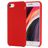 Mobigear Rubber Touch iPhone 8 Siliconen Hoesje Backcover - Rood