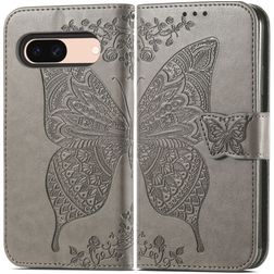Mobigear Butterfly Google Pixel 8a Hoesje Bookcase Portemonnee - Grijs