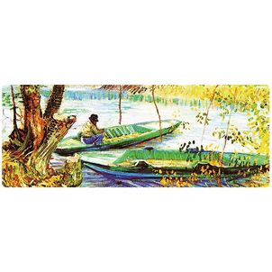 Mobigear Anti-Slip Muismat - 40 x 90 CM - Fishing in Spring