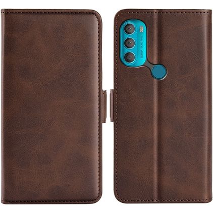 Mobigear Slim Magnet Motorola Moto G71 5G Hoesje Bookcase Portemonnee - Bruin