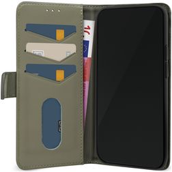 Mobilize Premium Gelly Wallet iPhone 12 Hoesje Bookcase Portemonnee - Groen