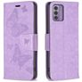 Mobigear Butterfly Nokia G42 Hoesje Bookcase Portemonnee - Paars