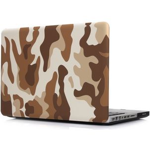 Mobigear Design MacBook Air 13 Inch (2018-2020) Hoes Hardshell Laptopcover MacBook Case - Desert Camauflage - Model A1932 / A2179 / A2337