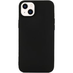 Mobigear Colors iPhone 14 Hoesje Flexibel TPU Backcover - Zwart