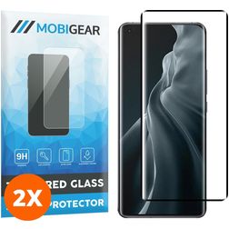 Mobigear Premium Xiaomi Mi 11 Glazen Screenprotector - Case Friendly - Zwart (2-Pack)