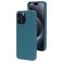 Mobiparts iPhone 15 Pro Max Siliconen Hoesje Backcover - Blueberry Blue