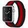 Mobigear Color Loop Milanese Apple Watch Bandje Magneetsluiting - 42/41/40/38 mm - Zwart / Rood
