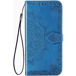 Mobigear Mandala Motorola One Fusion Plus Hoesje Bookcase Portemonnee - Blauw