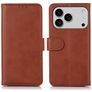 Mobigear Wallet iPhone 17 Pro Max Hoesje Bookcase Portemonnee - Bruin