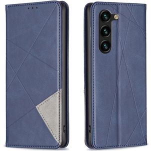 Mobigear Rhombus Slim Samsung Galaxy S24 Plus Hoesje Bookcase - Blauw