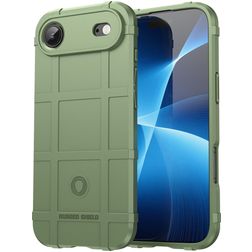 Mobigear Rugged Shield iPhone Air Hoesje Flexibel TPU Backcover Shockproof - Groen