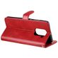 Mobigear Zipper Xiaomi Redmi Note 9 Hoesje Bookcase Portemonnee - Rood