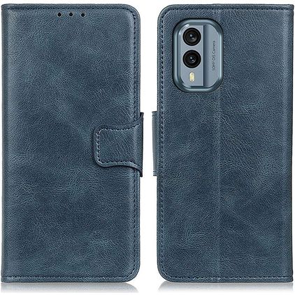 Mobigear Classy Nokia X30 Hoesje Bookcase Portemonnee - Blauw