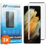 Mobigear Curved Samsung Galaxy S21 Ultra Glazen Screenprotector - Case Friendly - Zwart (3-Pack)