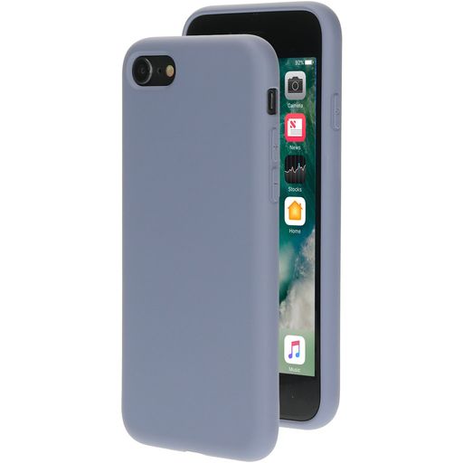 Mobiparts iPhone 8 Siliconen Hoesje Backcover - Royal Grey
