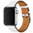 Mobigear Torino Leren Apple Watch Bandje Gespsluiting - 49/46/45/44 mm - Wit