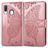 Mobigear Butterfly Samsung Galaxy A40 Hoesje Bookcase Portemonnee - Roségoud