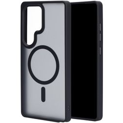 Mobiparts Hardcover Samsung Galaxy S25 Ultra MagSafe Hoesje Hardcase Backcover - Satin Black