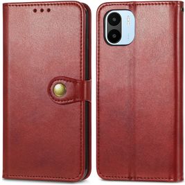 Mobigear Snap Button Xiaomi Redmi A1 4G Hoesje Bookcase Portemonnee - Rood