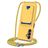 Mobigear Lanyard Card Samsung Galaxy A16 Siliconen Hoesje met koord en Pasjeshouder - Geel