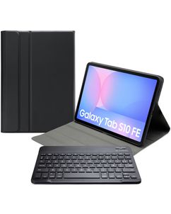 Mobilize Detachable Bluetooth Keyboard Samsung Galaxy Tab S10 FE Hoes AZERTY Bluetooth Toetsenbord Bookcase - Zwart