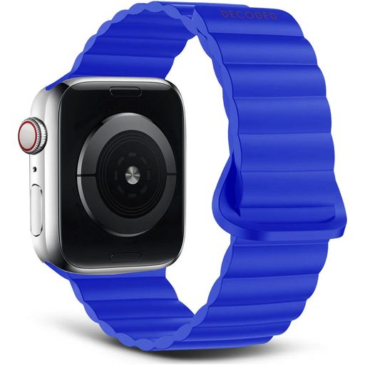 Decoded Traction Loop Siliconen Apple Watch Bandje Magneetsluiting - 42/41/40/38 mm - Galactic Blue